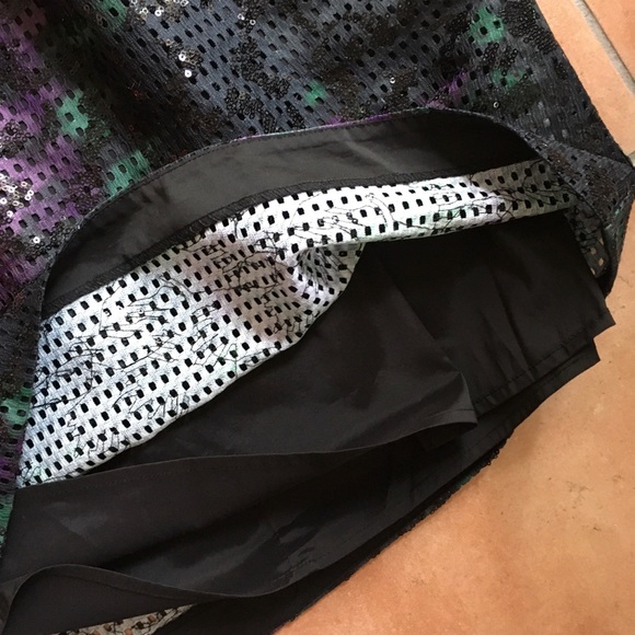 NWT Trina Turk black sequin cocktail dress M - Picture 12 of 13